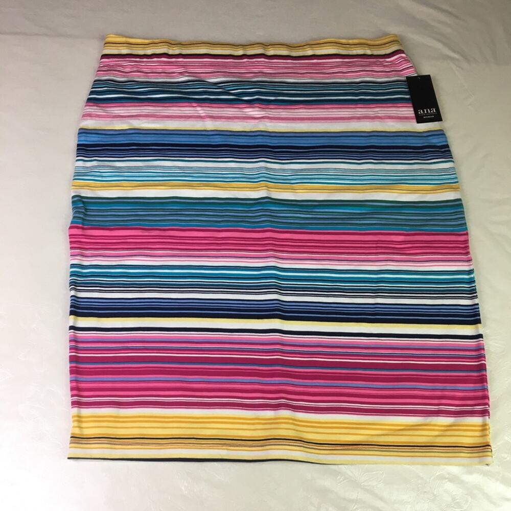 A.n.a striped pencil skirt lia stripe 0X